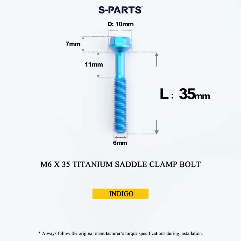 M6 Titanium Saddle Clamp Bolt & Barrel Nut for Road MTB Seatpost | Grade 5 Ti-6Al-4V