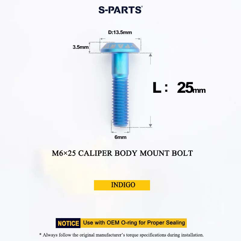 M6×25 Caliper Body Mount Bolt for SHIMANO