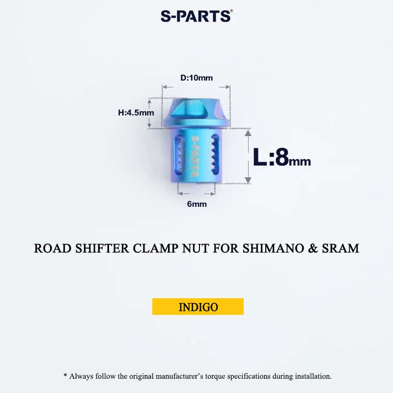 Grade 5 Titanium Shifter Clamp Bolt Kit for Shimano & SRAM Road Shifters