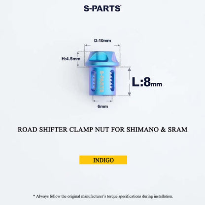 Grade 5 Titanium Shifter Clamp Bolt Kit for Shimano & SRAM Road Shifters