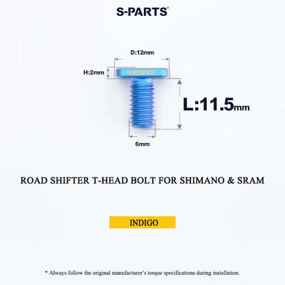 Grade 5 Titanium Shifter Clamp Bolt Kit for Shimano & SRAM Road Shifters