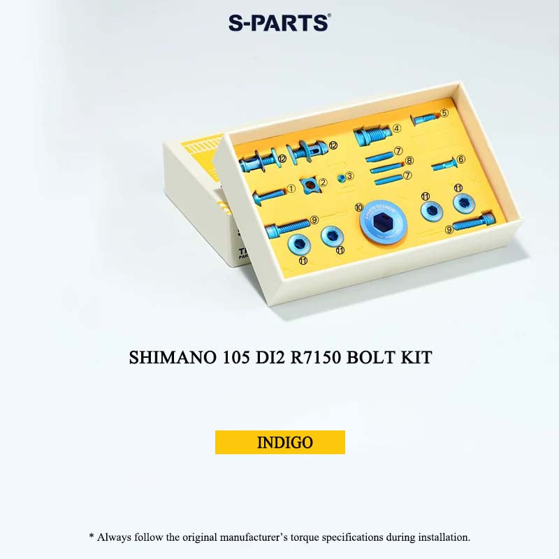 Grade 5 Titanium Bolt Kit for Shimano 105 Di2 R7150 Electronic Drivetrain
