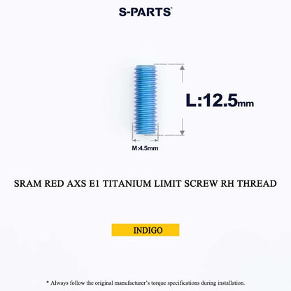 Titanium 8-Bolt Spider Bolt Kit for SRAM RED AXS E1 Crankset – M4 x 8.5mm | 8PCS