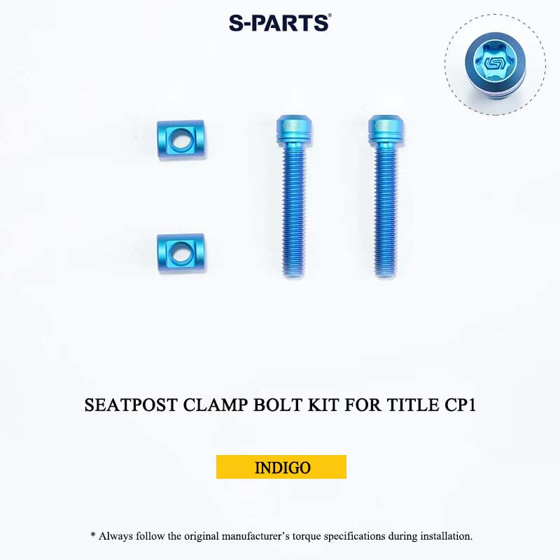 Grade 5 Titanium Seatpost Clamp Bolt Kit for TITLE AP1 / CP1
