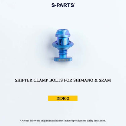 Grade 5 Titanium Shifter Clamp Bolt Kit for Shimano & SRAM Road Shifters