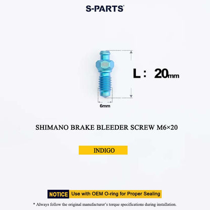M6×20 Brake Bleeder Screw For Shimano