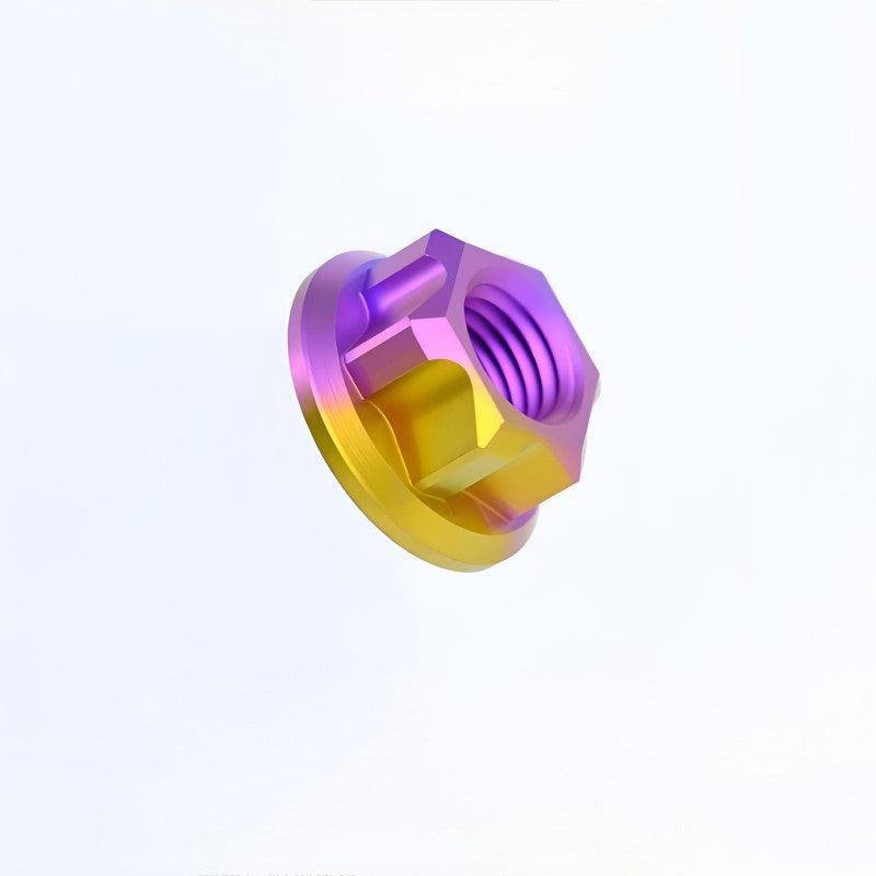M5-12 Titanium Flange Nuts for Electric Scooters/Motorcycle