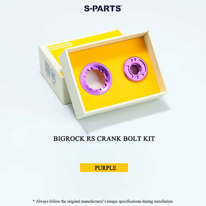 BIGROCK RS Titanium Crank Bolt & Self-Extracting Cap Kit SHIMANO TL-LR15 Compatible
