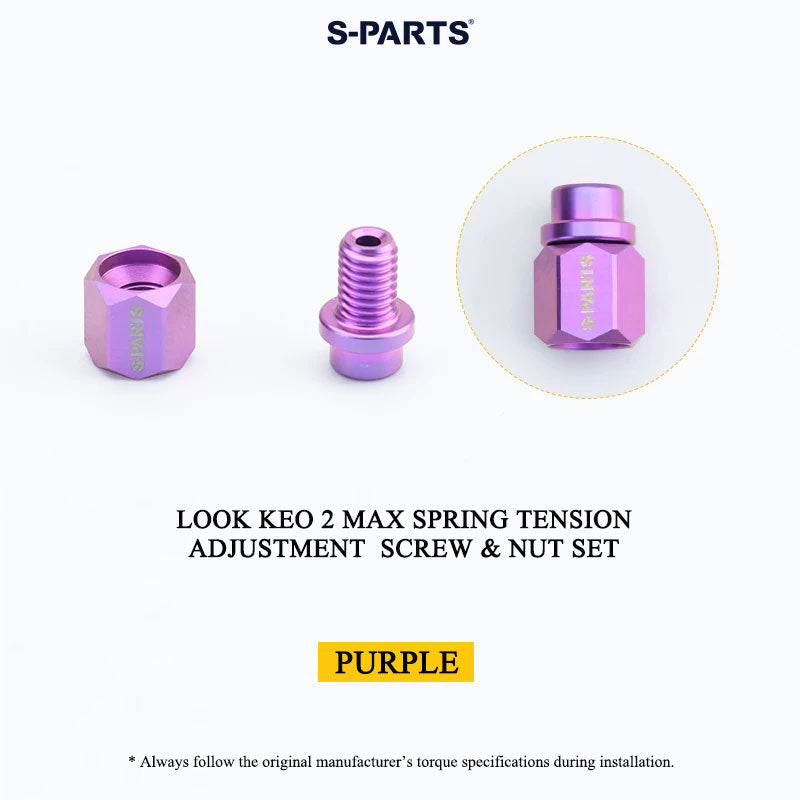 Grade 5 Titanium Pedal Axle & Parts for LOOK KEO 2 MAX