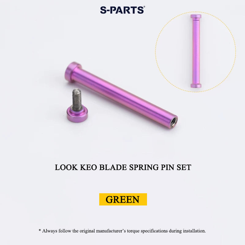 Grade 5 Titanium Pedal Spindle & Hardware for LOOK KEO BLADE Pedals
