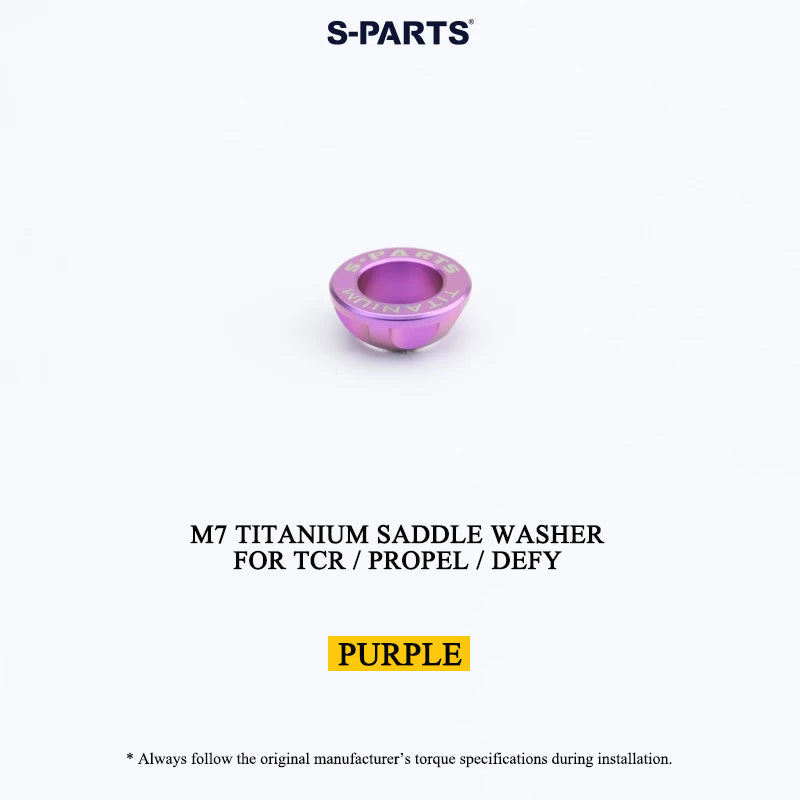 M6/M7 Grade 5 Titanium Spherical Saddle Clamp Washers for Giant TCR, Propel & Defy