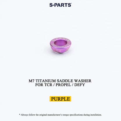 M6/M7 Grade 5 Titanium Spherical Saddle Clamp Washers for Giant TCR, Propel & Defy