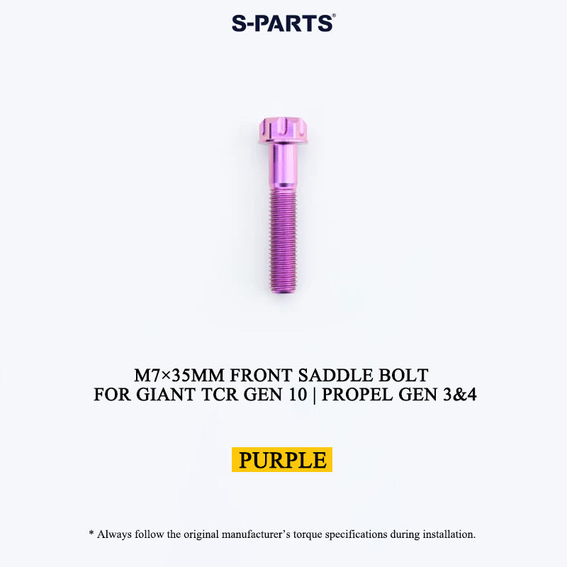 M7×35mm Titanium Front Saddle Clamp Bolt for Giant TCR Gen 10 / Propel Gen 3 & 4