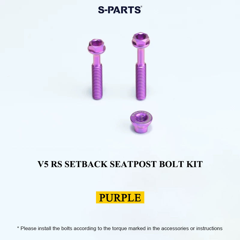 Grade 5 Titanium Seatpost Bolt Kit for COLNAGO Y1RS / V5RS – Saddle Clamp Hardware