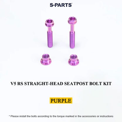 Grade 5 Titanium Seatpost Bolt Kit for COLNAGO Y1RS / V5RS – Saddle Clamp Hardware