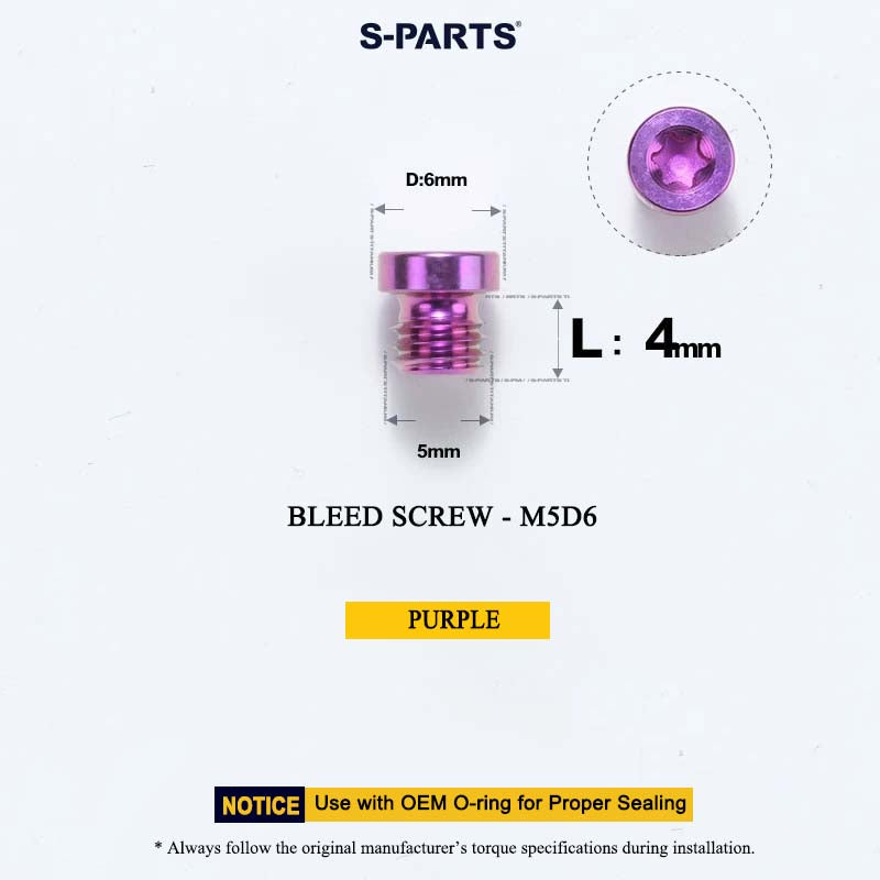 M5*4 D6 Bleed Screw for SRAM
