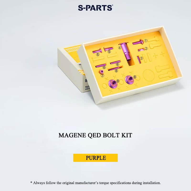 Grade 5 Titanium Bolt Kit for Magene QED Drivetrain Groupset