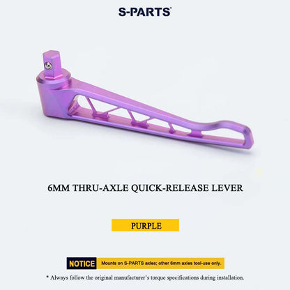 Grade 5 Titanium 6mm Thru-Axle Quick-Release Lever for Lightweight Thru-Axles – 14.49g