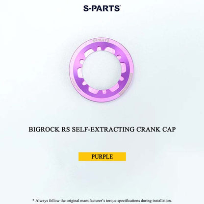 BIGROCK RS Titanium Crank Bolt & Self-Extracting Cap Kit SHIMANO TL-LR15 Compatible