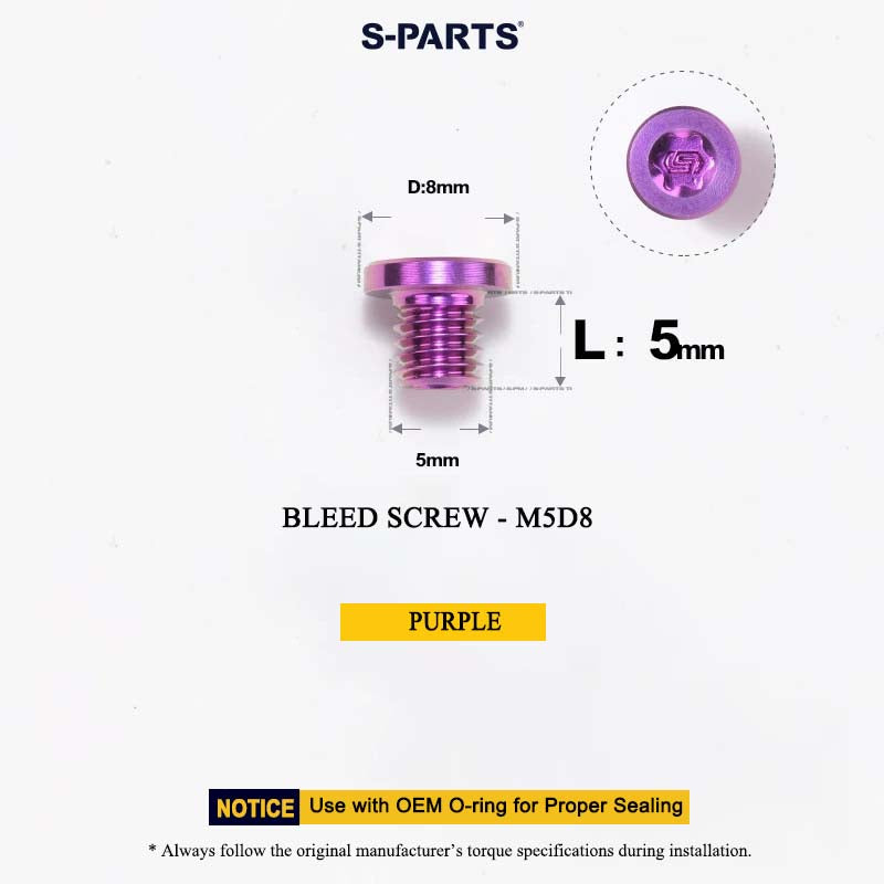 M5*5 D8 Bleed Screw for Shimano MTB