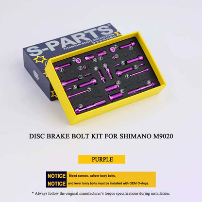 Titanium Disc Brake Bolt Kit for Shimano M9020 MTB Brake System