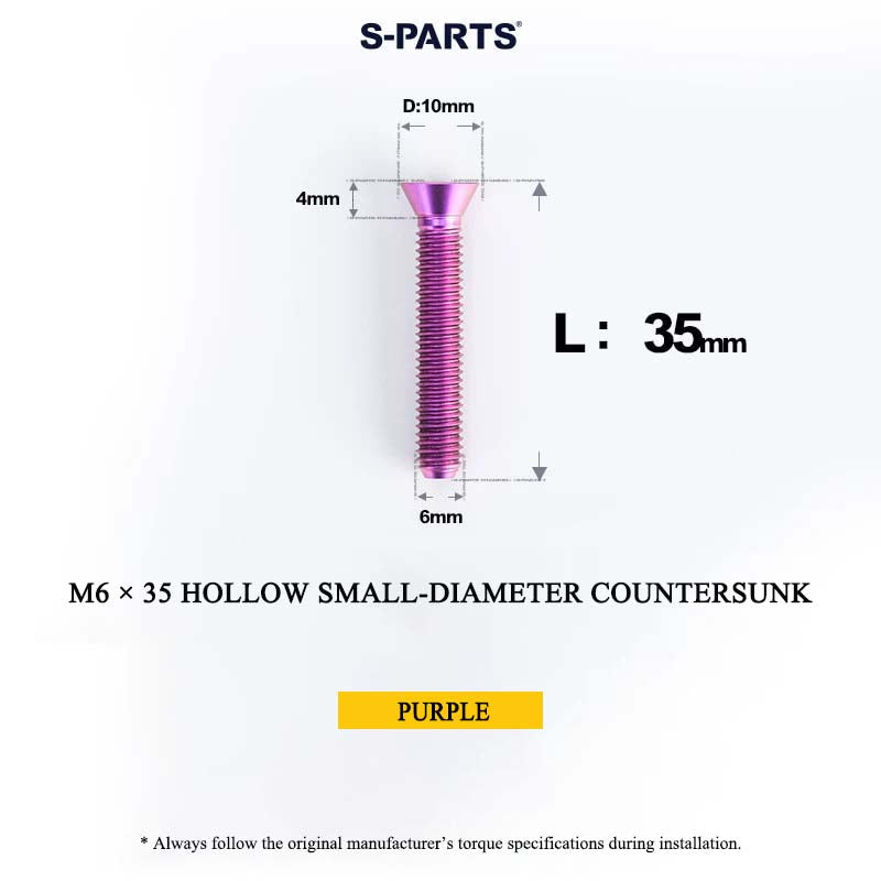 M6 Titanium Headset Top Cap & Expander Plug Bolt – Hollow & SL