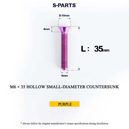M6 Titanium Headset Top Cap & Expander Plug Bolt – Hollow & SL