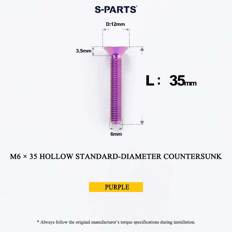 M6 Titanium Headset Top Cap & Expander Plug Bolt – Hollow & SL