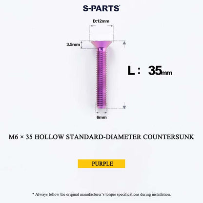 M6 Titanium Headset Top Cap & Expander Plug Bolt – Hollow & SL