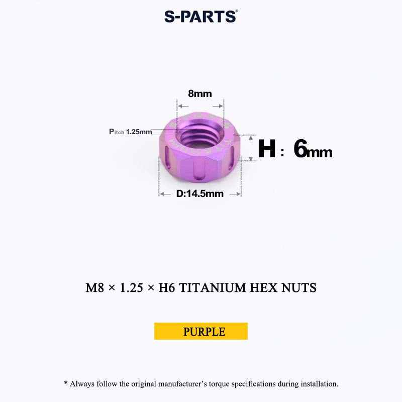 Grade 5 Titanium Hex Nuts M4–M12 | Metric & Fine Thread