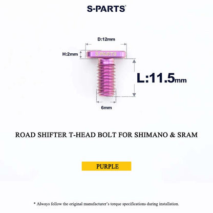 Grade 5 Titanium Shifter Clamp Bolt Kit for Shimano & SRAM Road Shifters