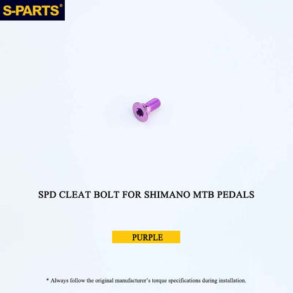 Titanium SPD Cleat Bolt & Washer Kit for Shimano MTB Pedals – Ti-6Al-4V T25 Torx Hardware