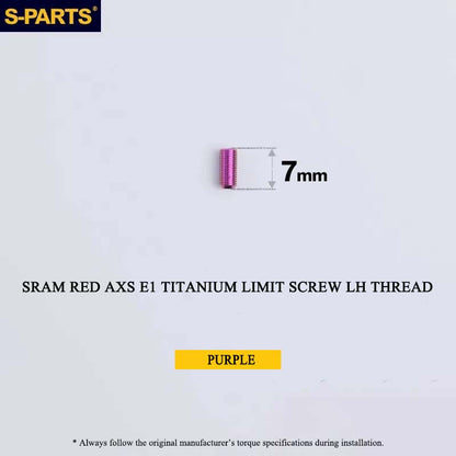 Titanium 8-Bolt Spider Bolt Kit for SRAM RED AXS E1 Crankset – M4 x 8.5mm | 8PCS