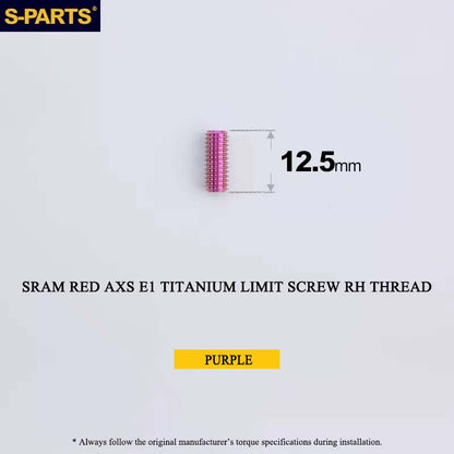 Titanium 8-Bolt Spider Bolt Kit for SRAM RED AXS E1 Crankset – M4 x 8.5mm | 8PCS