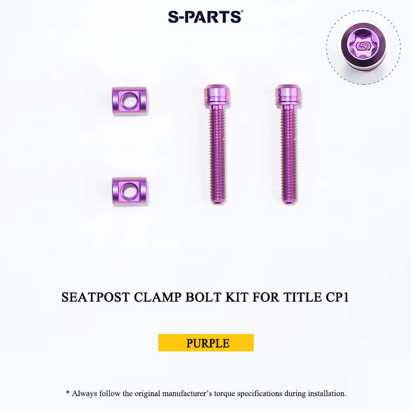 Grade 5 Titanium Seatpost Clamp Bolt Kit for TITLE AP1 / CP1