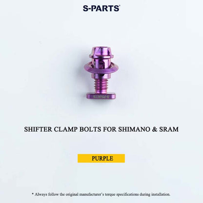 Grade 5 Titanium Shifter Clamp Bolt Kit for Shimano & SRAM Road Shifters
