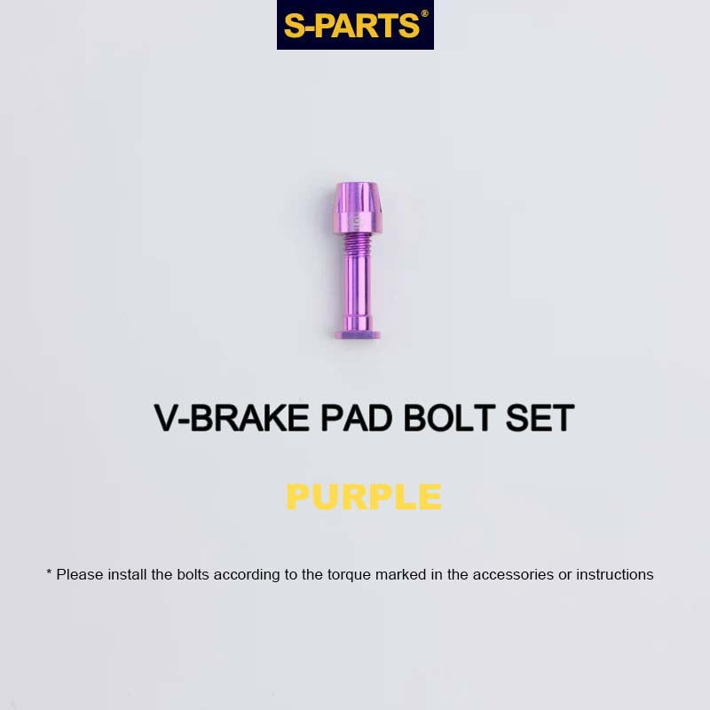Titanium V-Brake Hardware Upgrade Kit for MTB | V-Brake Pad Bolt Set