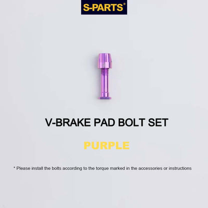 Titanium V-Brake Hardware Upgrade Kit for MTB | V-Brake Pad Bolt Set