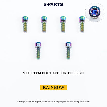 Grade 5 Titanium MTB Stem Bolt Kit for TITLE ST1/ST2/DM1