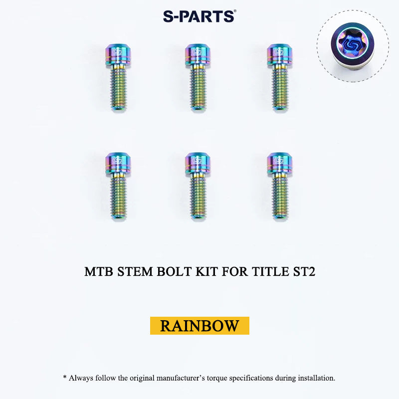 Grade 5 Titanium MTB Stem Bolt Kit for TITLE ST1/ST2/DM1