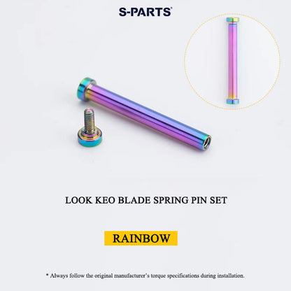 Grade 5 Titanium Pedal Spindle & Hardware for LOOK KEO BLADE Pedals