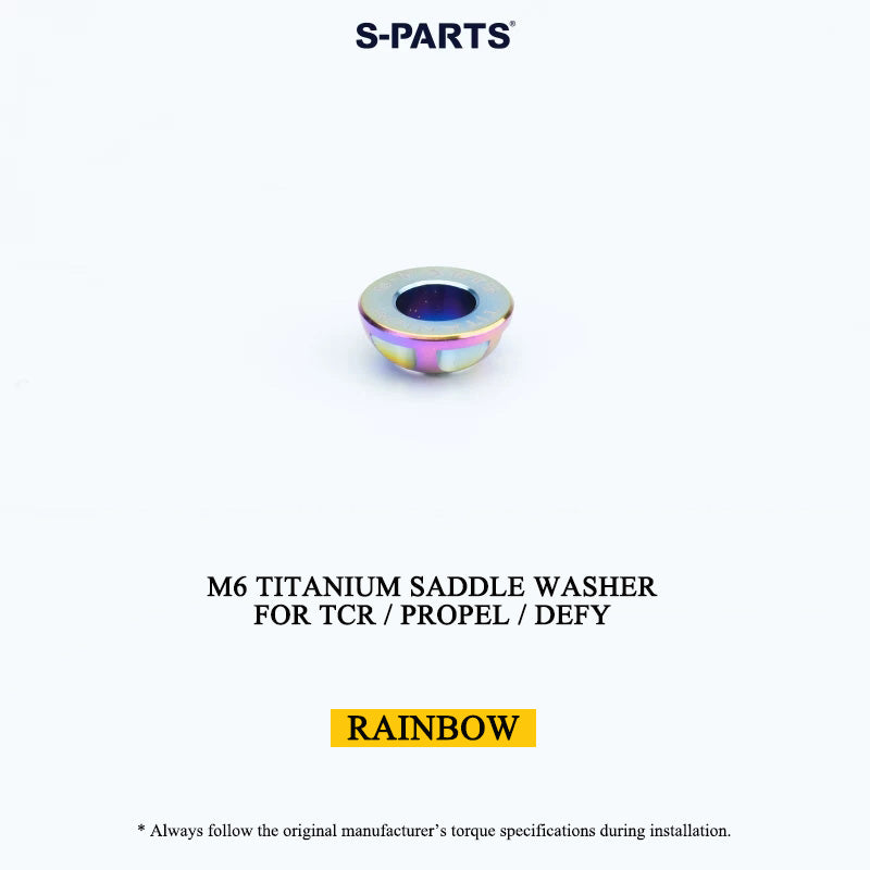 M6/M7 Grade 5 Titanium Spherical Saddle Clamp Washers for Giant TCR, Propel & Defy
