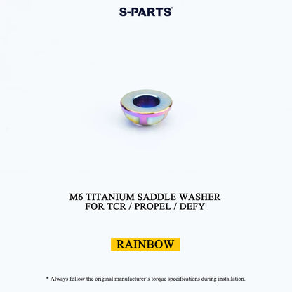 M6/M7 Grade 5 Titanium Spherical Saddle Clamp Washers for Giant TCR, Propel & Defy