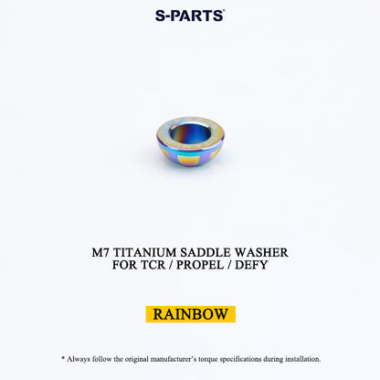 M6/M7 Grade 5 Titanium Spherical Saddle Clamp Washers for Giant TCR, Propel & Defy