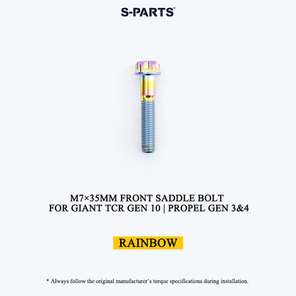 M7×35mm Titanium Front Saddle Clamp Bolt for Giant TCR Gen 10 / Propel Gen 3 & 4