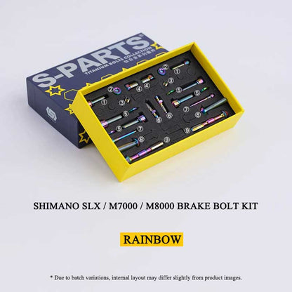 Shimano SLX / M7000 / M8000 Titanium Brake Bolt Kit – 20PCS MTB Hydraulic Disc Brake Hardware Set