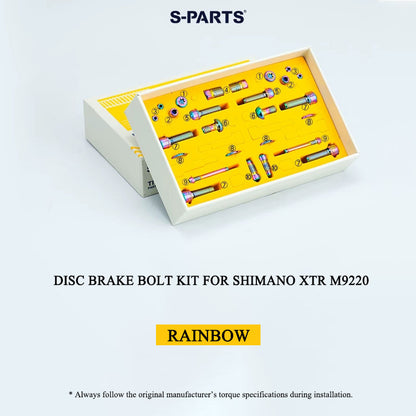 Titanium Disc Brake Bolt Kit for Shimano XTR M9220 | Grade 5 Ti-6Al-4V | 26 pcs