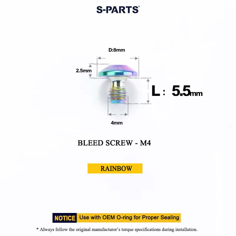 M4*5.5 D8 Bleed Screw for MAVEN