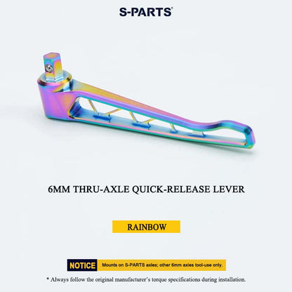 Grade 5 Titanium 6mm Thru-Axle Quick-Release Lever for Lightweight Thru-Axles – 14.49g