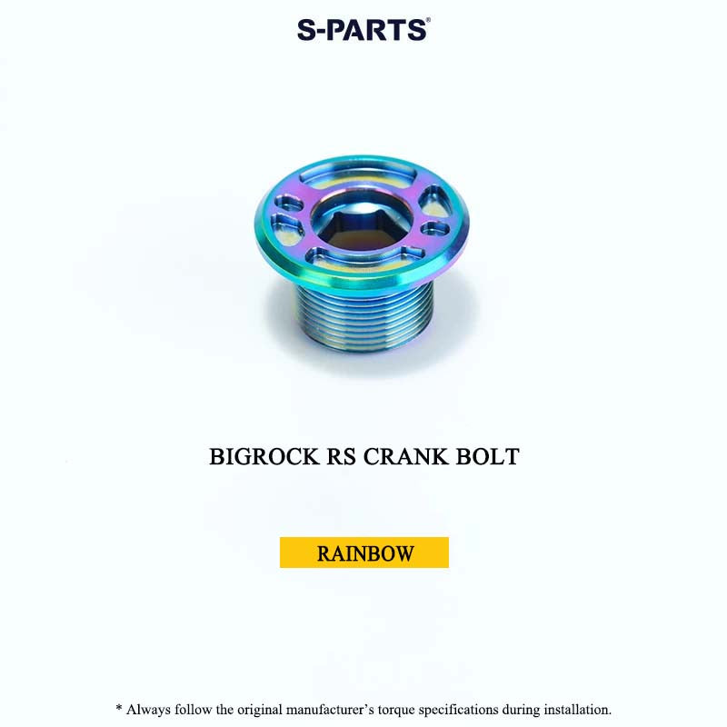 BIGROCK RS Titanium Crank Bolt & Self-Extracting Cap Kit SHIMANO TL-LR15 Compatible